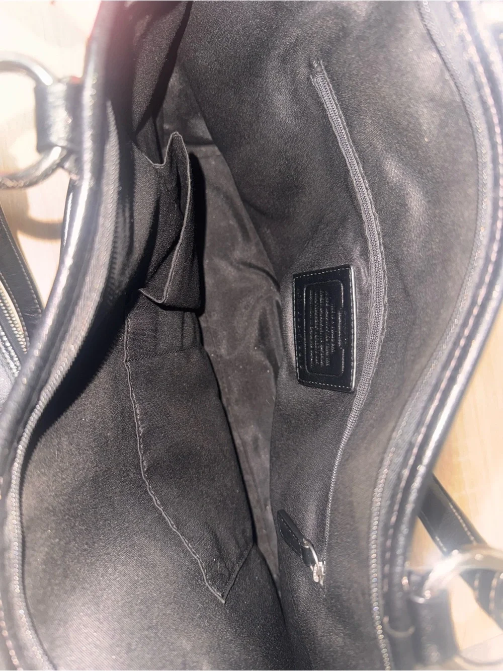 Coach Charcoal Signature Tote with Matching Wallet